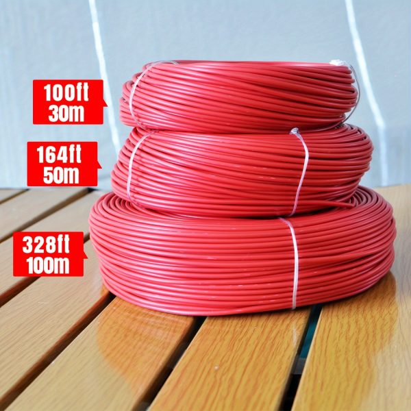 1pc Electrical Wire Cable 18AWG Conductor Red/Black Cable, Flexible Wire Extension Cord Copper Clad Aluminum Wire 12V/24V DC Cable for LED Ribbon Lamp Tape Lighting or DIY