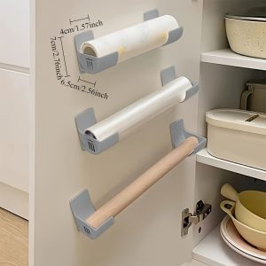 4 Kitchen Storage Racks That Don'T Require Drilling - Versatile Shelves for Trash Bags, Kitchen Towels, Etc. - Suitable for The Side of The Refrigerator, Cabinets, And Umbrella Stands.
