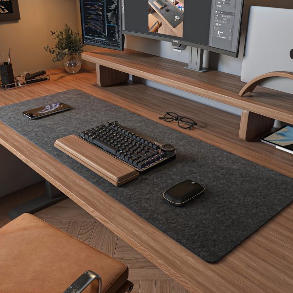 Extra Large Non-Slip Desk Mat - Durable Polyester Fiber Mouse Pad for Writing, Gaming, and Office Use, Perfect for Students and Gamers, Warm and Stylish Workspace Essential, Office Mouse Pad | Contemporary Desk Mat | Smooth Texture, Desk Pad