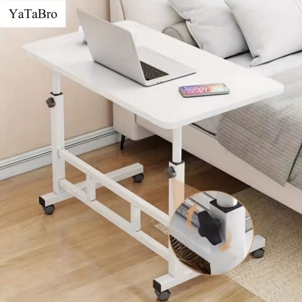 1pc Universal Pulley + Height Adjustable + Extra Large Desktop Folding Study Table/student Study Table/laptop Table/offictable/lazy Table/bede, Lap Desk/bedtable/multifunctional Table