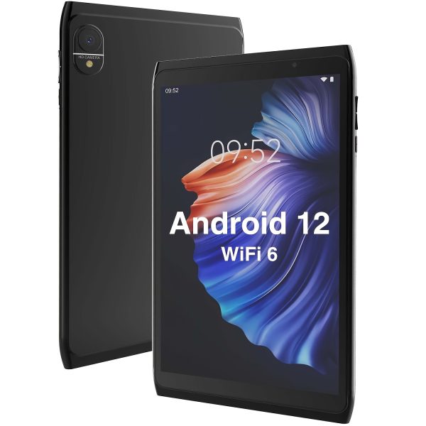 PEICHENG 20.32 cm Android 12 Tablet RK3326S, 4-Core 1.5Ghz/2GB RAM/32GB ROM, 512GB Expandable Storage, 1280x800 HD IPS Screen, 4000mAh Battery, Dual Camera, WiFi, Type-C Charging, 9:16 Aspect Ratio, ARM Mali-G31 Graphics, Lithium Polymer Battery, No Charger Included