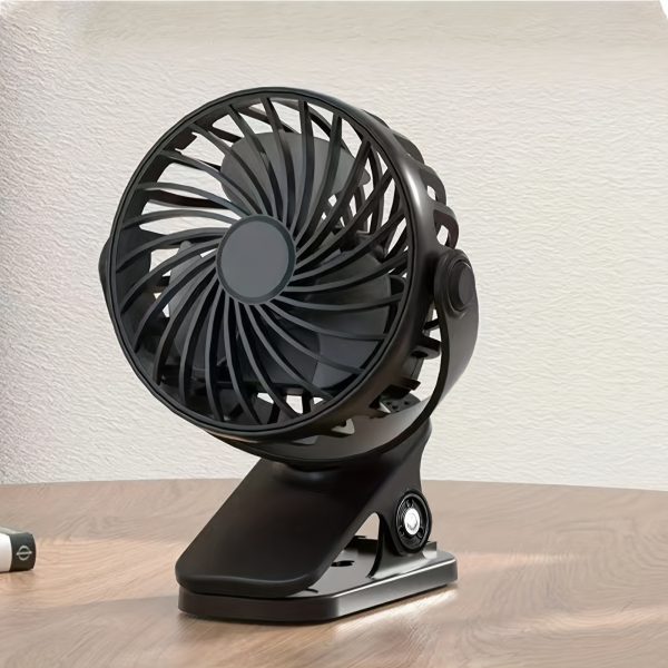 Portable Desktop Fan With Rechargeable Battery, USB Powered Quiet Personal Fan With Adjustable Angle For Desktop Air Circulation