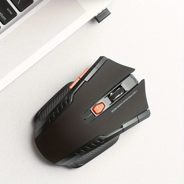 BalanceFit Ergonomic 2.4G Wireless Mouse - Portable USB Computer Mouse with Streamlined Arc Design for Comfort, Low Latency & High Precision, Ideal for Gaming, Office, and Entertainment, Compatible with Laptops & Desktops