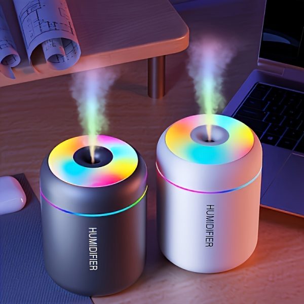 1pc Essential Oil Aromatherapy Mist Diffuser & Humidifier with Color-Changing Night Light, Cold Mist Function, and Plant Health Promotion - Refresh and Purify Your Room with a Soothing Atmosphere, Humidifier for Home, Bedroom, Living Room Decor, Bedroom Humidifier | Modern Aesthetic | Colorful Diffuser, Essential Oil Diffuser