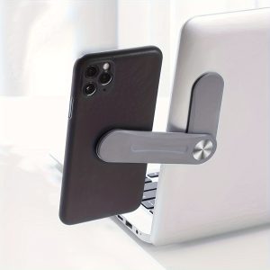 Magnetic Dual Monitor Mount, Portable Phone Stand, Laptop Expansion Bracket, Efficient Office Work, Compatible with Desktop & Laptop Computers, Durable Plastic Material