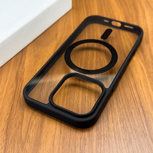New Luxury Acrylic Transparent Magnetic Case for Iphone 16 15 14 13 12 11 Pro Max Plus Wireless Charging with Lens Protection Shockproof Cover