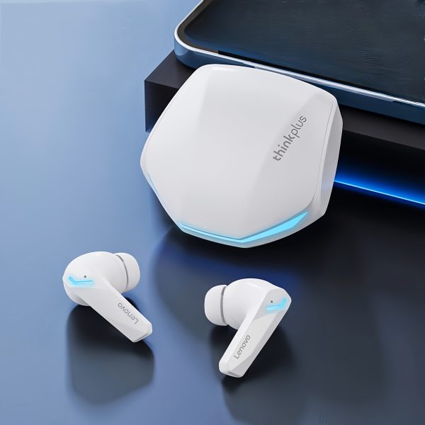 Lenovo GM2 PRO Wireless Headset, HIFI Sound Quality, Smooth and Clear HD Calls, Intelligent Noise Reduction, Rechargeable Lithium Battery-Polymer 350mAh, USB Charging, Type-C Port Charging, ≤36V, 0.25-1.5W Power, with No Charger Included for Lenovo GM2 PRO