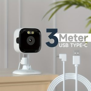 HEIYOUCAM 3MP Full HD Surveillance Camera, 2.4G/5GHZ Dual band Wireless Camera, Full-Color Night Vision, Two-Way Voice Call, Motion Detection, Built-in AP Hotspot, Can Be Viewed Without Internet, Take Care of Youngsters, Elderly And Pets Safety Surveillance Camera, O-KAM Pro App.