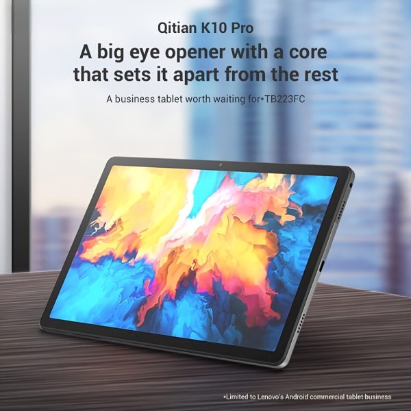 Lenovo Qitian K10pro Tablet with MediaTek G80, 26.92cm 2K IPS Display, 4GB RAM, 128GB ROM, Dual Camera, Wi-Fi 5, 7700mAh Battery, No Adapter