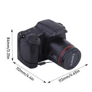 An Entry-Level Digital Zoom Camera, Featuring 1080P HD Resolution And Equipped with a CMOS Sensor for Clear Imaging. Made of Durable ABS Material, It Is Visually Appealing And Makes an Ideal Birthday Gift, Suitable for Everyday Recording, Family Gatherings, And Outdoor Trips.