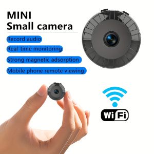 Compact Wireless Indoor Security Camera, Wi-Fi Enabled, Not Waterproof, Battery/Usb Operated, Rechargeable Lithium-Polymer, Indoor Monitoring Video Recorder, Pet Monitoring Camera