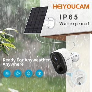 Security Camera Wireless Outdoor, 3MP Night Vision with Spotlight, Wire-Free Battery Solar Powered, Human Detection, with Solar Panel, PIR Human Detection, 2-Way Talk,, SD Card/Cloud Storage, Security Cameras Wireless Outdoor, Flood Light Solar Cameras for Home Security, Two Spotlights And Color Night Vision Battery Powered Camera with 2.4GHz WiFi
