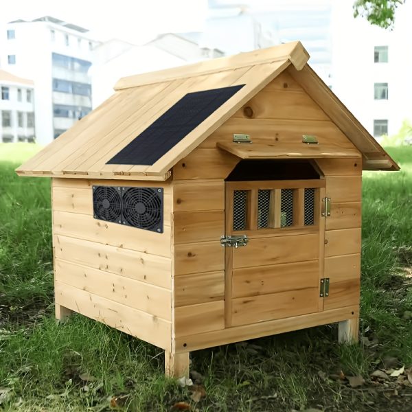 1 Solar Panel + 2 Exhaust Fans Outdoor Solar Fans Suitable for Dog Chicken Coop RV Greenhouse Ventilation