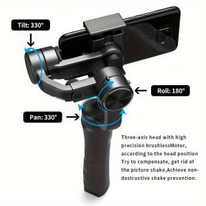 PTZ three-axis phone stabilizer anti-shake handheld vlog camera, live broadcast, selfie stick, video shooting stand- Gifts, surprises