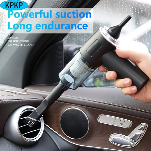 1pc High-Suction Cordless Car Vacuum Cleaner, Lightweight Portable Mini Handheld Dust Buster with Built-in Rechargeable Lithium Battery, USB Powered, 80dB Noise, 3KPa Suction, 1800mAh Capacity, Ideal for Home and Car Cleaning, Pet Hair & Hard Floor Friendly, Cordless Vacuum Cleaner