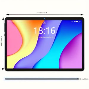 BMAX I9 Plus Tablet - for Android 14, 25.65cm HD Display (1280x800), Quad-Core RK3562, 4GB for RAM Expandable to 12GB, 64GB Storage, Dual Cameras (2MP Front & 5MP Back), Type-C, 6000mAh Battery, WiFi & Wireless 6, with Free Case - Perfect for Gifting, BMAX