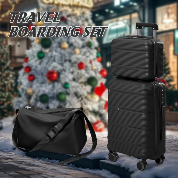 Outdoor Travel Luggage, a 13-Inch Carry-On Suitcase with a Telescopic Handle, a 20-Inch Cabin Bag That Doesn'T Require Check-In, a Portable Zipper Lock Suitcase with Silent Wheels, a Dry And Wet Separation Travel Tote Bag, And a Large Capacity Unisex Crossbody Bag.