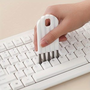 Flexible Keyboard Cleaning Brush - Soft Bristle Gap Cleaner for Desk, Office & Kitchen Use, Multi-Purpose Cup Lid and Groove Cleaning Tool, 1pc