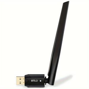 USB BT 5.3 Ultra Long Range Wireless Adapter, Maximum Open Range Connection Distance Up To 150M/49.21ft, USB Wireless Dongle Receiver For Desktop And Laptop PCs, Compatible With Windows8.1/Windows10/Windows11 Only, Suitable For Connecting To Wireless Devices
