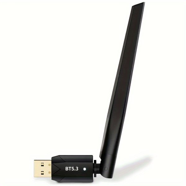 USB BT 5.3 Ultra Long Range Wireless Adapter, Maximum Open Range Connection Distance Up To 150M/49.21ft, USB Wireless Dongle Receiver For Desktop And Laptop PCs, Compatible With Windows8.1/Windows10/Windows11 Only, Suitable For Connecting To Wireless Devices
