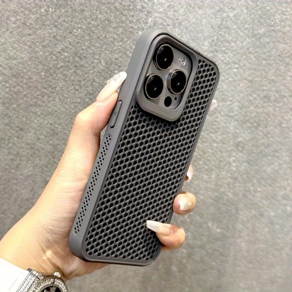 Luxury Matte Heat Dissipation Plastic Case for iPhone 16 15 14 13 12 Pro Max 16Pro 15Pro 14Pro 13Pro iPhone16 iPhone15 iPhone14 iPhone13 ProMax Full Protective Phone Shell Bumper Cover