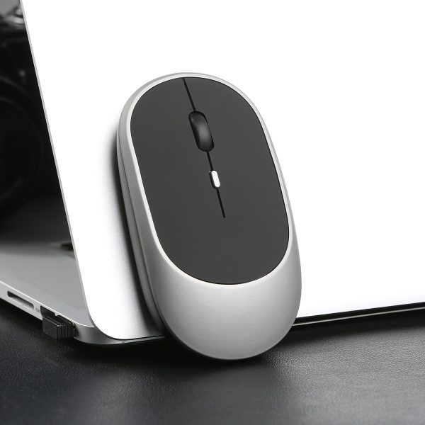 Single Mode Wireless 2.4G Mouse, Ergonomic Optical Mouse, Suitable for Laptops, PC, Computer, Chromebook, Laptop Computer Mouse, 4 Buttons, 5 Colors to Choose from (Black, Pink, Gray, Green, White) - This Model Is Only USB Compatible