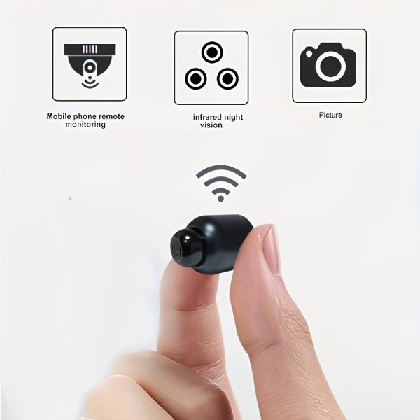 Smart Mini Surveillance Camera, Monitoring Video, Wireless Network Surveillance Camera, Mobile App Remote Control, Night Vision, USB Powered, Pet/Baby Safety Monitor