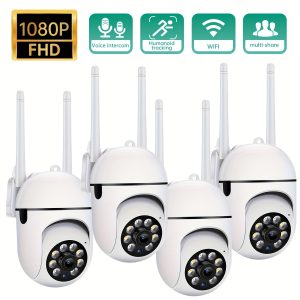 1080P Full HD Security Camera, Remote Access 2.4G Wifi Monitoring Camera, Full-Color Night Vision HD Camera, App Control, Two-Way Audio Intercom Video Camera, Motion Detection, Real-Time Alerts for Home And Business Monitoring, Mini Wifi Camera, Home Security Protection Camera.