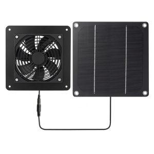 1pc, Solar Panel Exhaust Fan Air Extractor Circulating Fan 15.24 Cm Mini Ventilator For Dog Chicken House Greenhouse