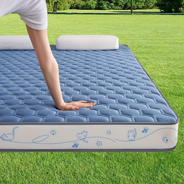 2025 Newest Double Size Couples Mattress - Slow-Rebound, Good Support, 5cm Thick, Comfortable Polyester Cover, Ideal for Hotel-Style Beds, Single Bedroom, and Student Apartments, Hotel-Style Mattress | Modern Mattress Design | Durable Mattress Cover, Mattress Pad