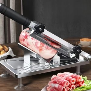 Manual Meat Slicer for Hot Pot, Household Portable Mutton Roll Slicer, Essential Kitchen Tool Set, 400 Series Stainless Steel, Power-Free Operation, Ideal for Gatherings and Parties