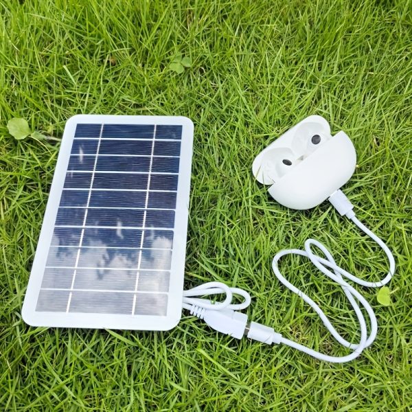 Portable Solar Panel Charger, ROY USB Safe Stable Charger, Compatible with Batteries, Phones, Fans, Flashlights for Outdoor Travel & Camping, Magnetic Material, Solar-Powered, Removable, for Garden, Lawn & Horticulture