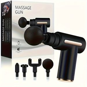USB Rechargeable Massage Gun with LED Display, 6 Intensity Levels, Full Body Muscle Relief, Portable Deep Tissue Percussion Massager with Lithium Battery, Ideal Gift for Friends