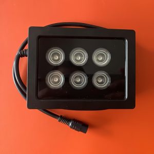 1pc CCTV Security Camera Lamps 6 LEDS IR Illuminator Array Infrared Lights IR Night Vision Black Color