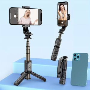 Aluminum Alloy Pull Rod, Lighter, Stronger And More Stable 360-degree Rotation Supports Vertical And Horizontal Beats For iPhone 14/13/12/12 Pro/11/11 Pro/XS/XR/X/8/7 Plus, For Samsung, Google, LG, Sony Smartphones