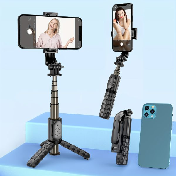 Aluminum Alloy Pull Rod, Lighter, Stronger And More Stable 360-degree Rotation Supports Vertical And Horizontal Beats For iPhone 14/13/12/12 Pro/11/11 Pro/XS/XR/X/8/7 Plus, For Samsung, Google, LG, Sony Smartphones
