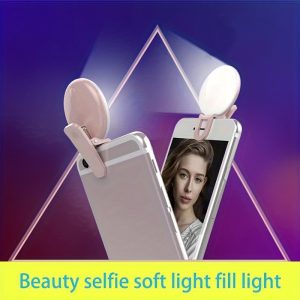 3 color mode clip on highlight led ring light profissional make up smartphone selfie ring light for cell phone warm and white color lamp