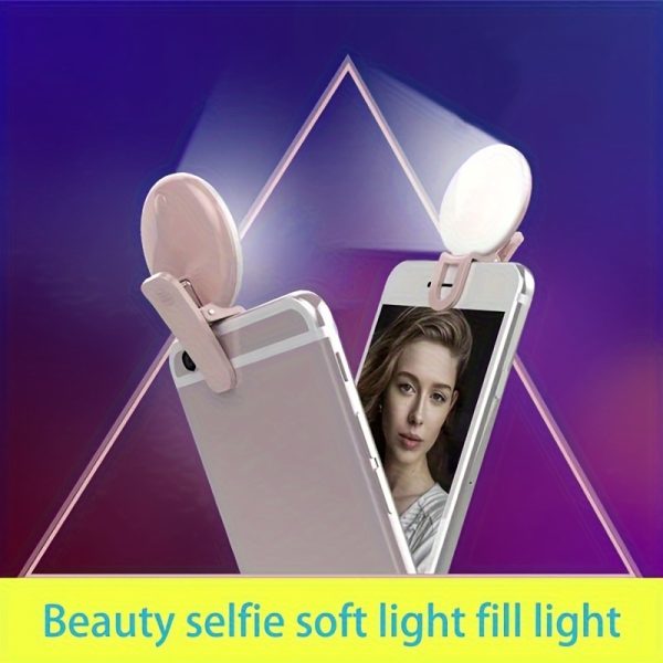3 color mode clip on highlight led ring light profissional make up smartphone selfie ring light for cell phone warm and white color lamp