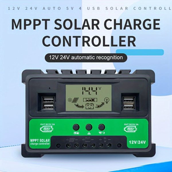 Solar Controller Fully Automatic Charging and Discharging 12V24V Lead Acid Gel Battery Photovoltaic Power Circuit Light Control