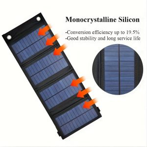 USB Foldable Solar Panel Portable Flexible 5V Foldable Solar Panel for Cell Phone Charging
