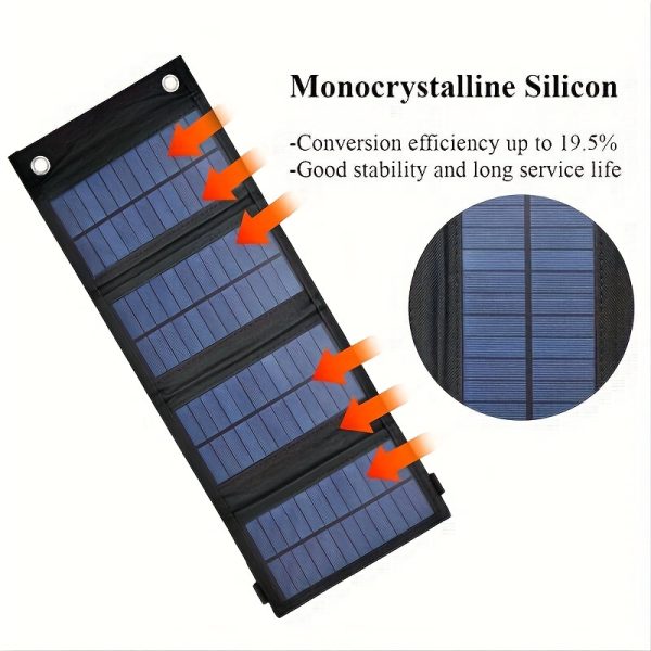 USB Foldable Solar Panel Portable Flexible 5V Foldable Solar Panel for Cell Phone Charging