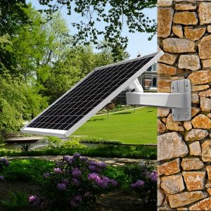 Large Size Solar Panels Charger for Security Camera, 5V Solar Panels Charger Compatible Type-C and USB Port, for Outdoor Garden Use, Insulation Materials, Solar Charging, Photovoltaic Module Detachable: Removable