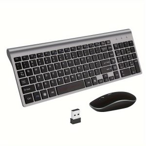 USB Wireless Keyboard And Mouse Combo 2.4G Unlimited Keyboard And Mouse Light And Thin Number Keys Desktop Notebook Office Silent Ergonomic Office Simple