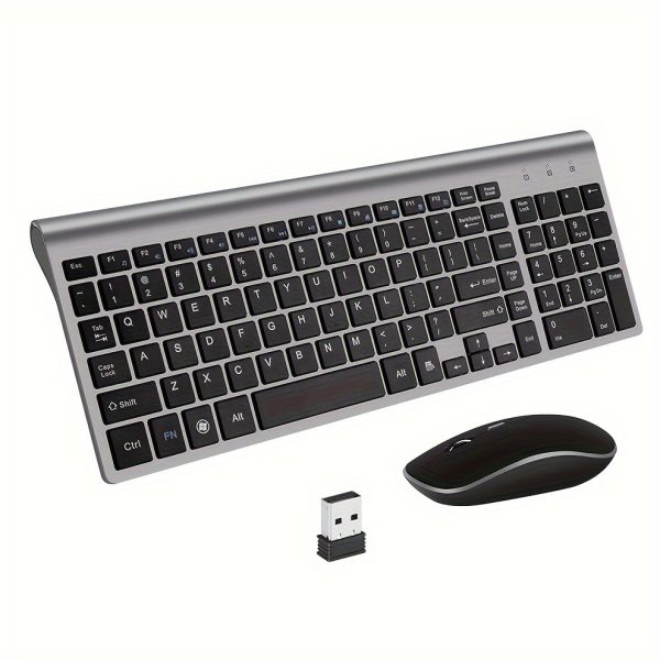 USB Wireless Keyboard And Mouse Combo 2.4G Unlimited Keyboard And Mouse Light And Thin Number Keys Desktop Notebook Office Silent Ergonomic Office Simple