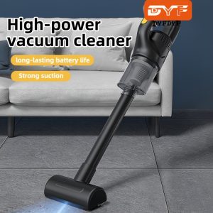 DYFDYF Handheld Cordless Vacuum Cleaner, Dual-Use for Car/Home, USB Rechargeable 18650 Lithium Battery, 2.9 KPa Strong Suction, 70dB Low Noise, Portable with Accessory Kit, 0.1-0.2L Dust Cup, Cloth Filter, 0.5H Battery Life, Ideal for Pet Hair & Hard-to-Reach Areas