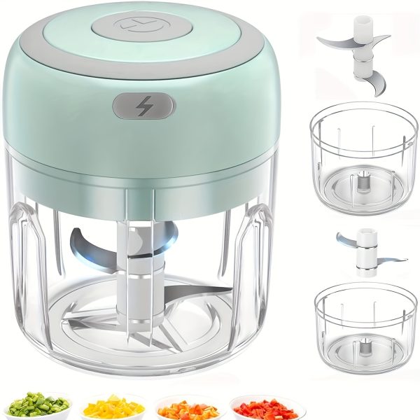 Electric Garlic Masher, Multifunctional Kitchen Food Processor, Automatic Portable Meat Grinder And Stuffing Machine for Food.
