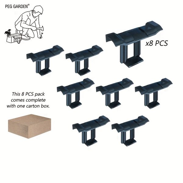 8/16pcs Solar Panel Drainage Clamp Set, Durable Plastic PV Module Cleaning Clips, for Efficient Water Removal, with No Electricity Needed Solar Component Accessories