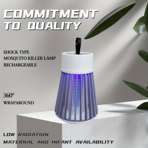 1pcs Safely Eliminate Mosquitoes With This Convenient Plug-in LED Mosquito Trap Lamp - Perfect For Whole Family
