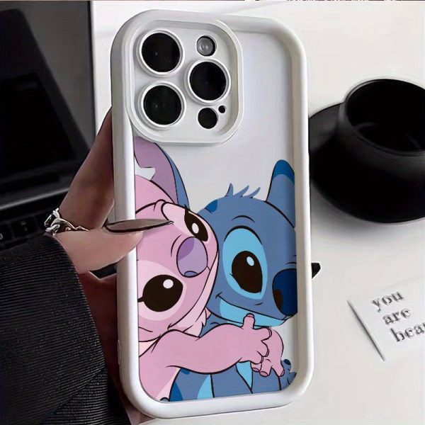 Stitch Mobile Phone Case for Apple iPhone 16, 15, 14, 13, 12, 11 Pro Max, XS, 8 and 7 TPU Material - Stitch Cute Cartoon Design, Birthday Gift, Holiday Gift, Valentine's Day, Perfect Gift