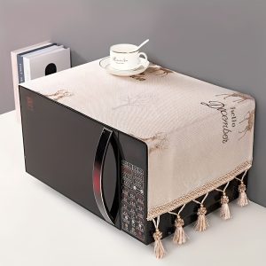 Premium Microwave Dust Cover - Protective Appliance Accessory